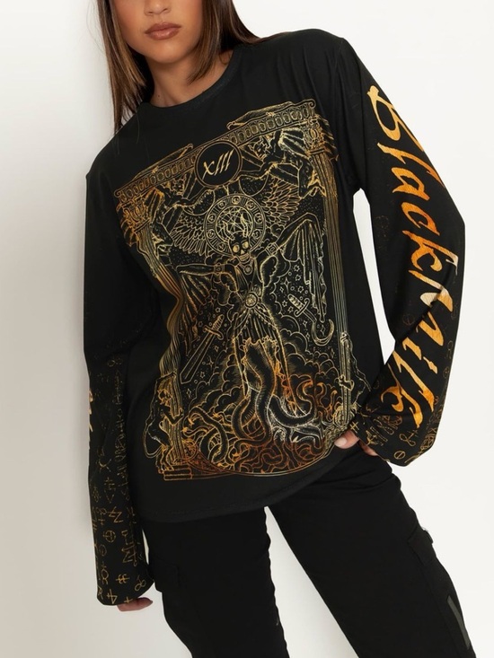 Blackmilk Tops - Blackmilk Nascentes Morimur LS Oversized BFT